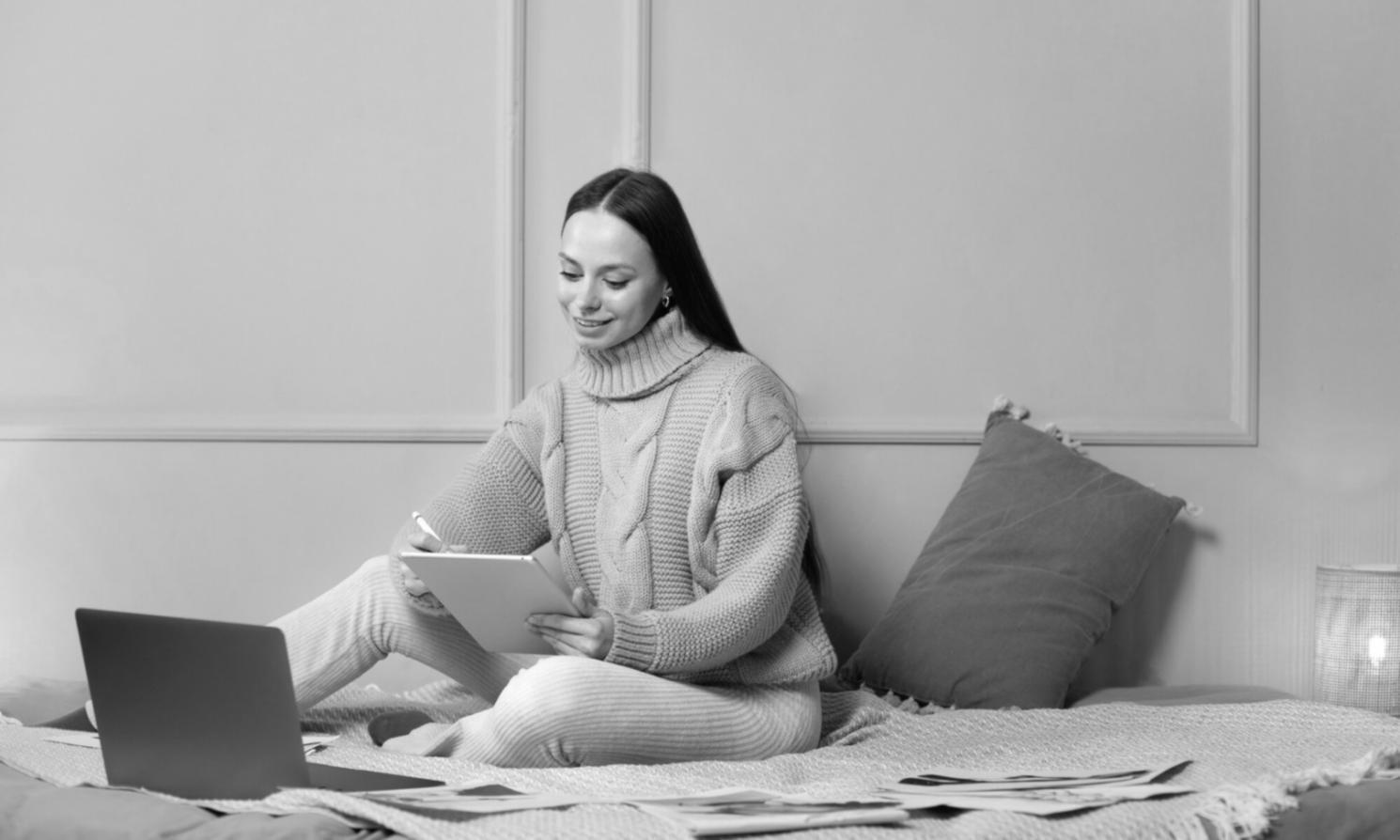 Vue d'ensemble d'un espace de travail organisé